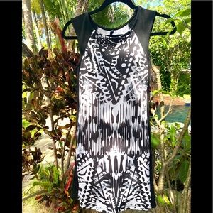 Cotton tight fitting cocktail dress